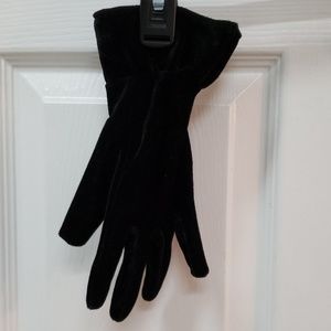 Velvet Black gloves.. not adult